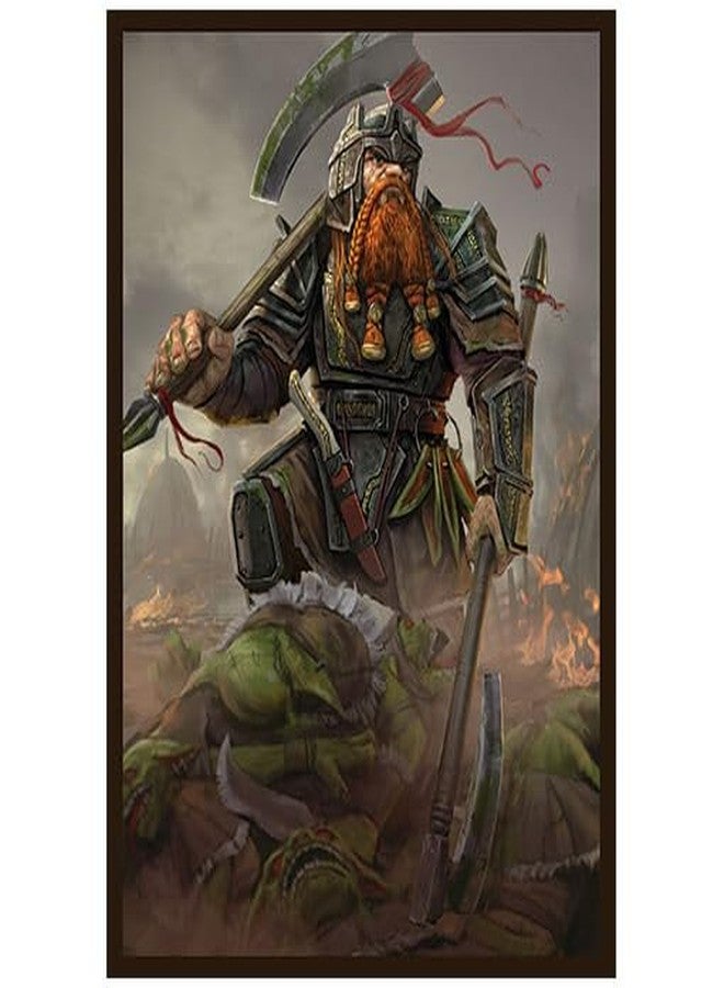 Fantasy North - Dhurigan - The Goblin Foe - 100 Textured Matte TCG Card Sleeves - Fits Magic MTG Commander Pokemon and Other Card Games - Playing Card Sleeves - Image 1